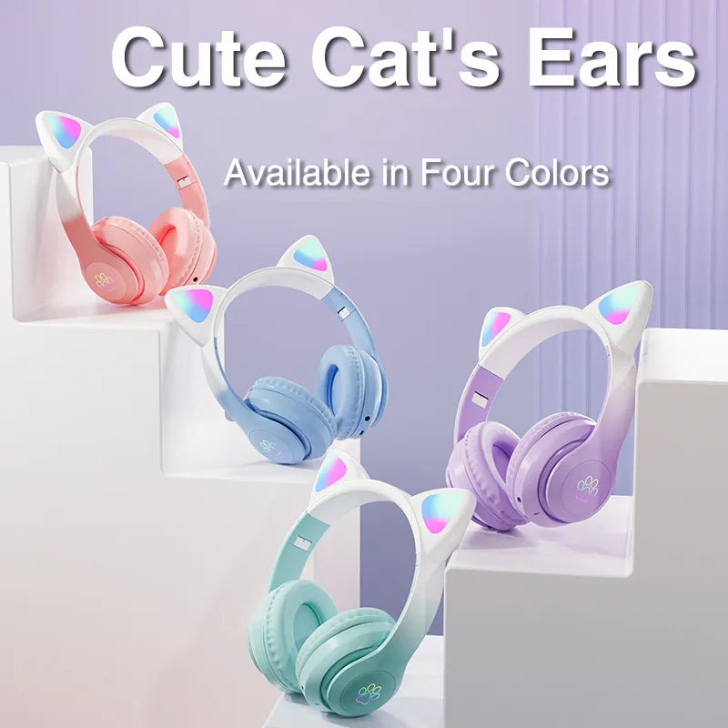 Cat Ears Gaming-Headset mit LED-Leuchten