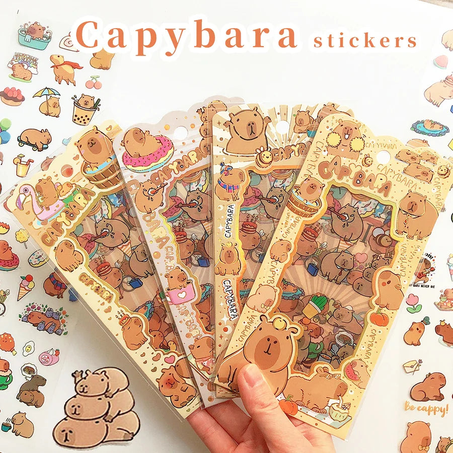 Kawaii Capybara Decorative Stickers