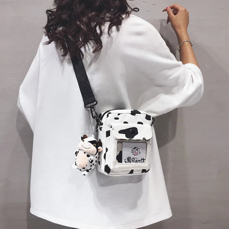 Cow Pattern Print Mini Shoulder Bag