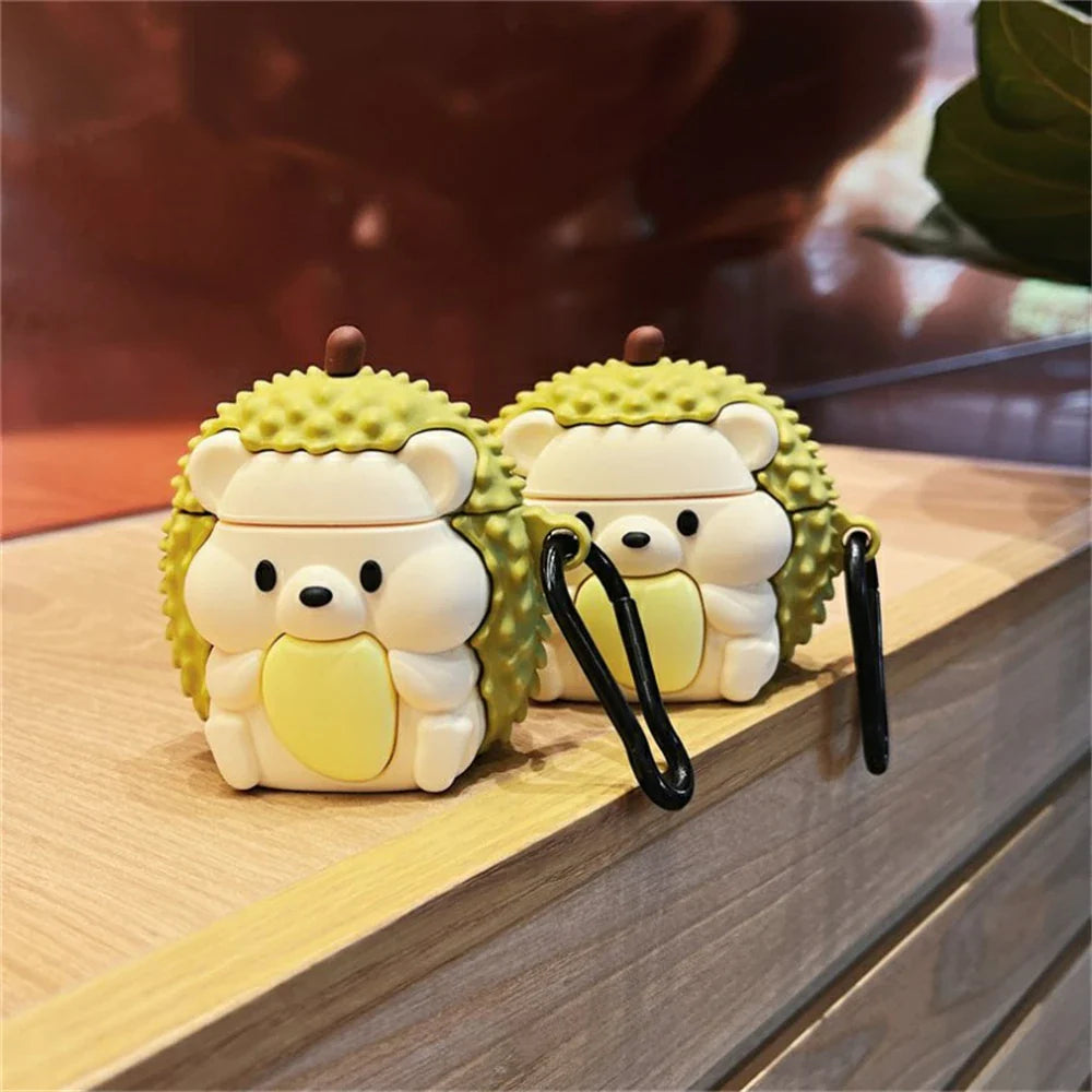 Durian Hedgehog Airpods Case