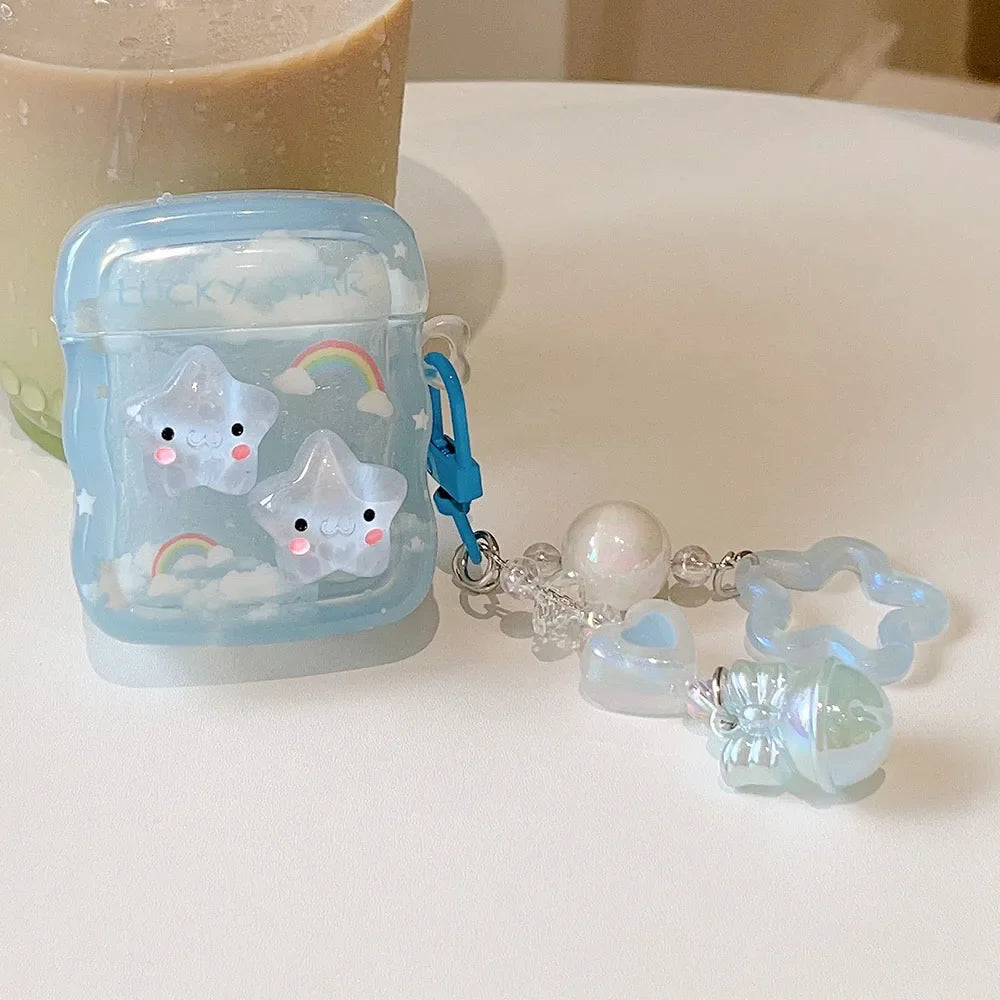 Rainbow Star Clouds AirPods Case
