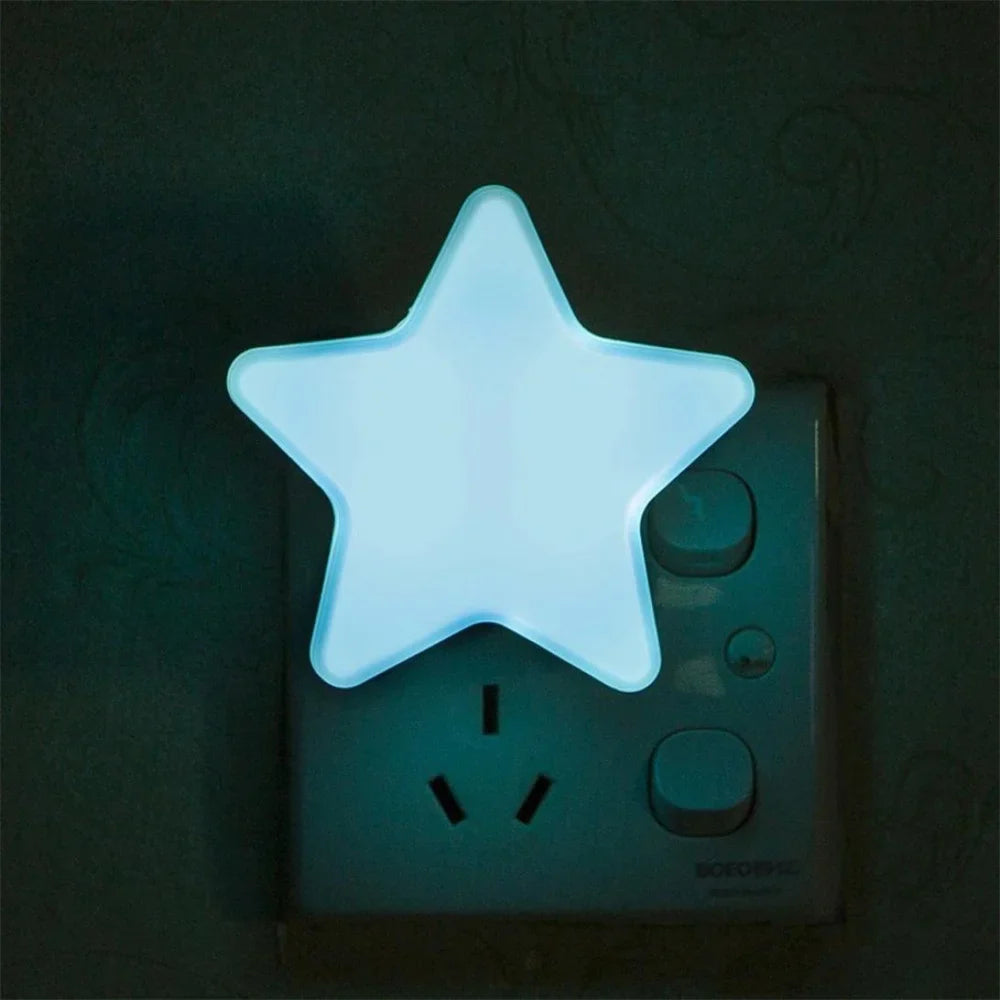 Cute Star LED Plug-in Night Light