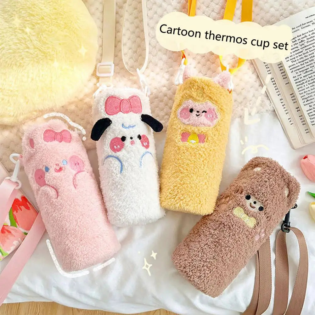 Plush Friends Water Bottle Cover Bags