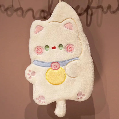 Cute Cat Hand Towels