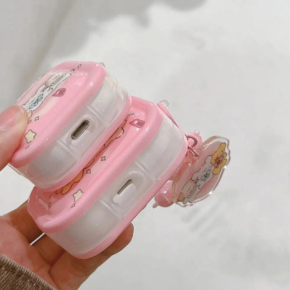 Kawaii Puppies Pink AirPods Case