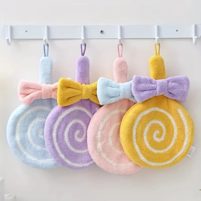 Cute Lollipop Hand Towels