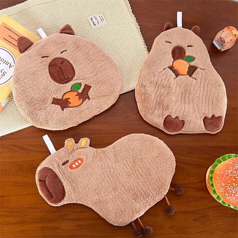 Cute Capybara Hand Towels