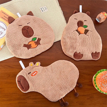 Cute Capybara Hand Towels