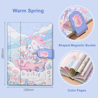 Hasen-Tagebuch mit magnetischer Schnalle