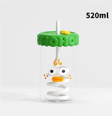 Funny Face Glass Cups