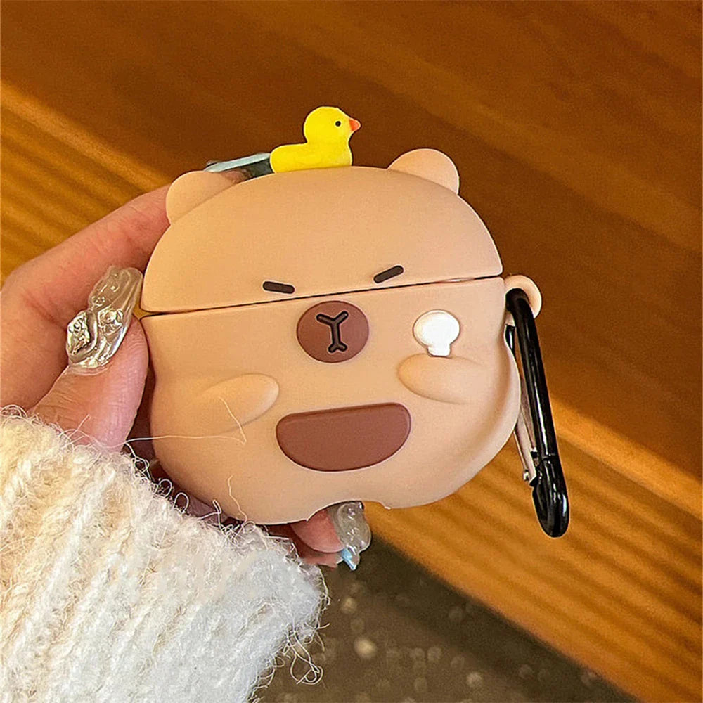 Kawaii Capybara AirPods Case