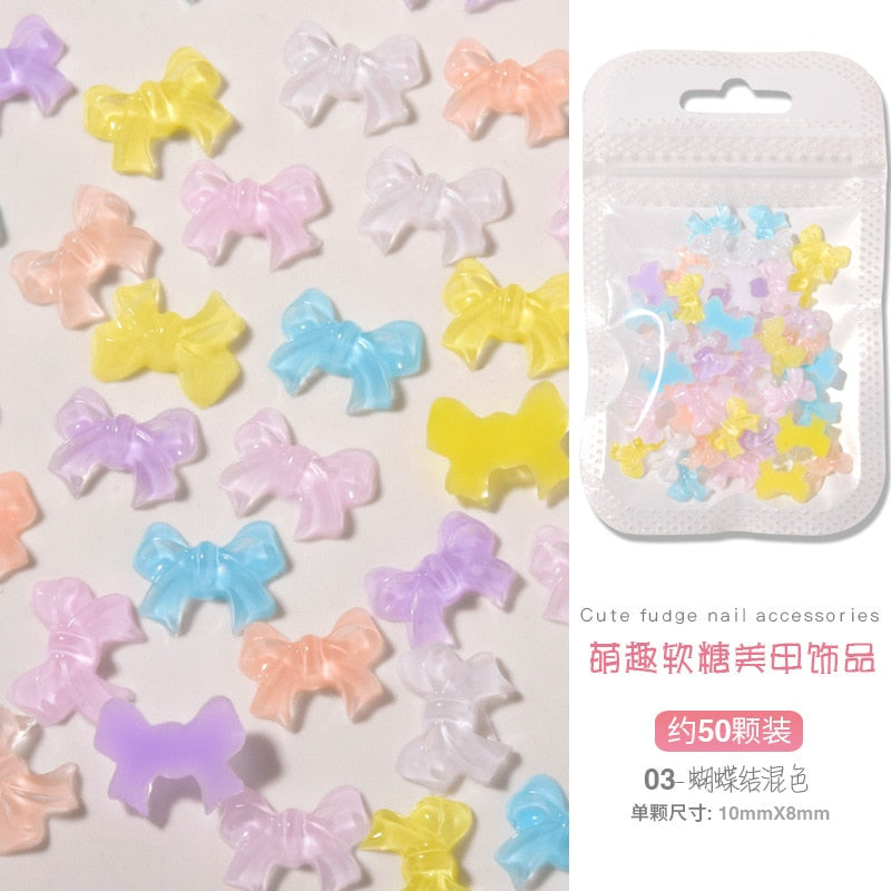 Shiny Pastel Nail Charms