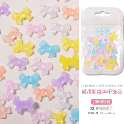 Shiny Pastel Nail Charms