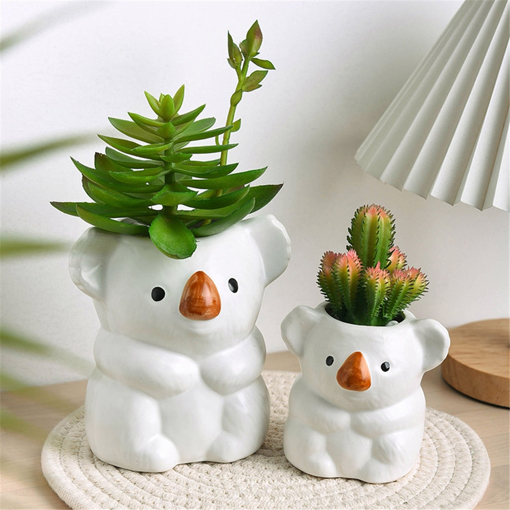 anime succulent pots Koala Planter Pots – Super Anime Store