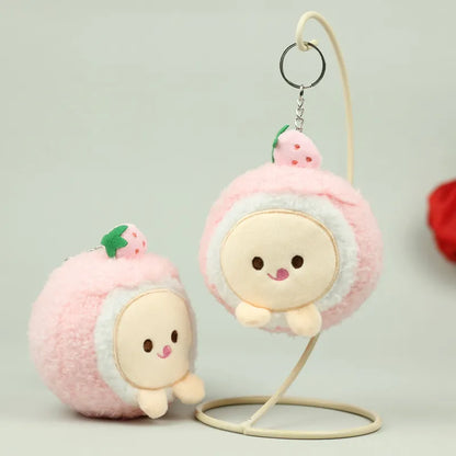 Strawberry Dessert Plushie Keychains