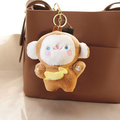 Plush Monkey Keychain