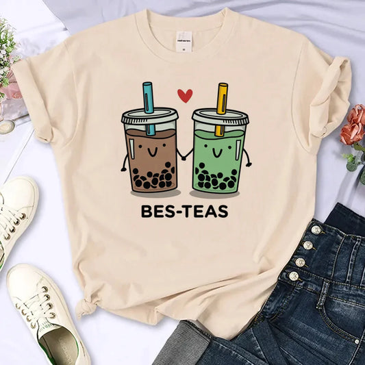 „Bes-Teas“ Boba Tea Freundschafts-T-Shirt