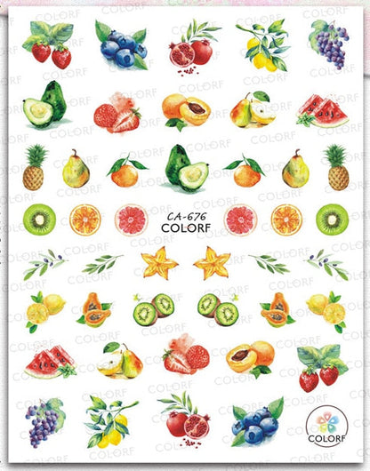 Nail Art Fruit Decals