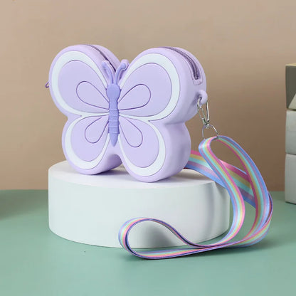 Children's Silicone Butterfly Shoulder Bags
