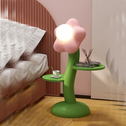 Flower Floor Lamp Table