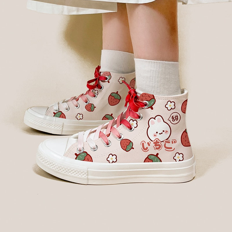 Strawberry Bunny High Tops