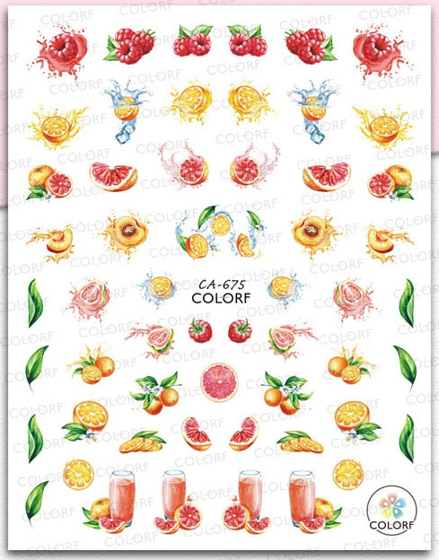 Nail Art Fruit Decals