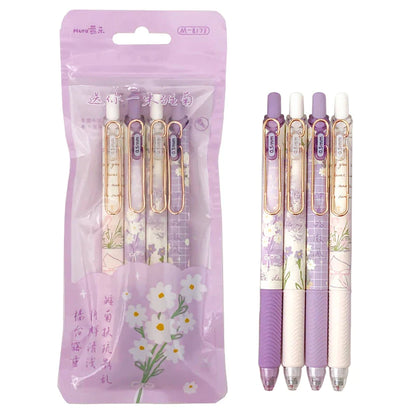 Purple Daisy Gel Pens