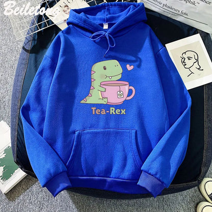 "Tea-Rex" Dinosaur & Tea Lover Hoodie