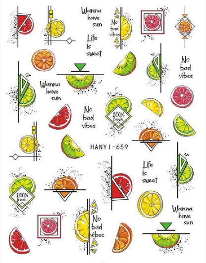 Nail Art Fruit Decals