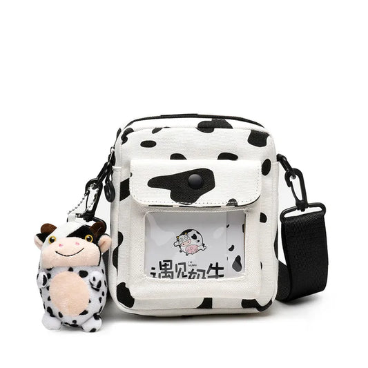 Cow Pattern Print Mini Shoulder Bag