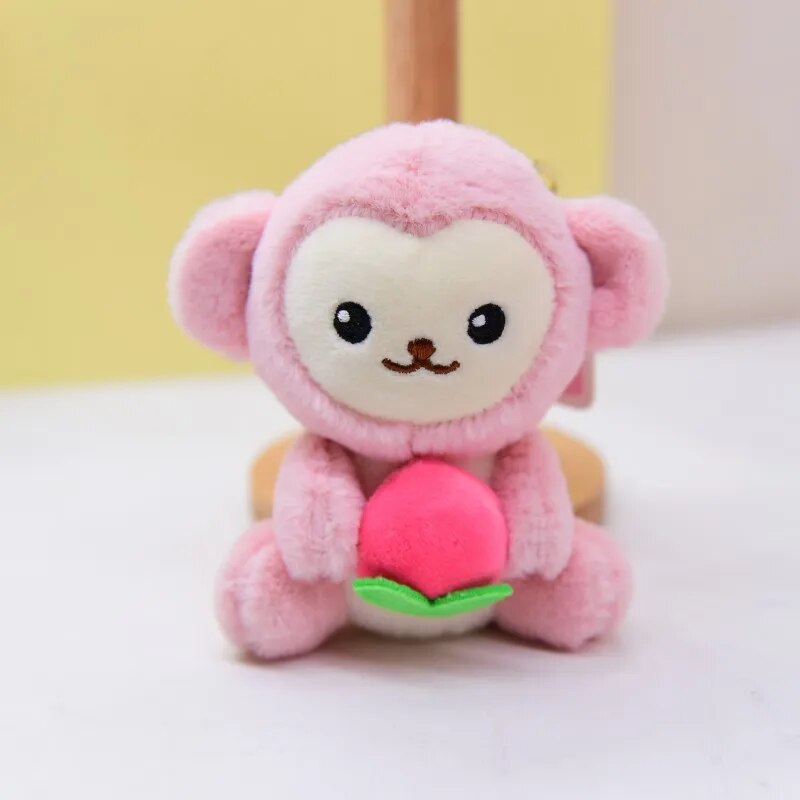 Tulip Monkey Plushie Keychain