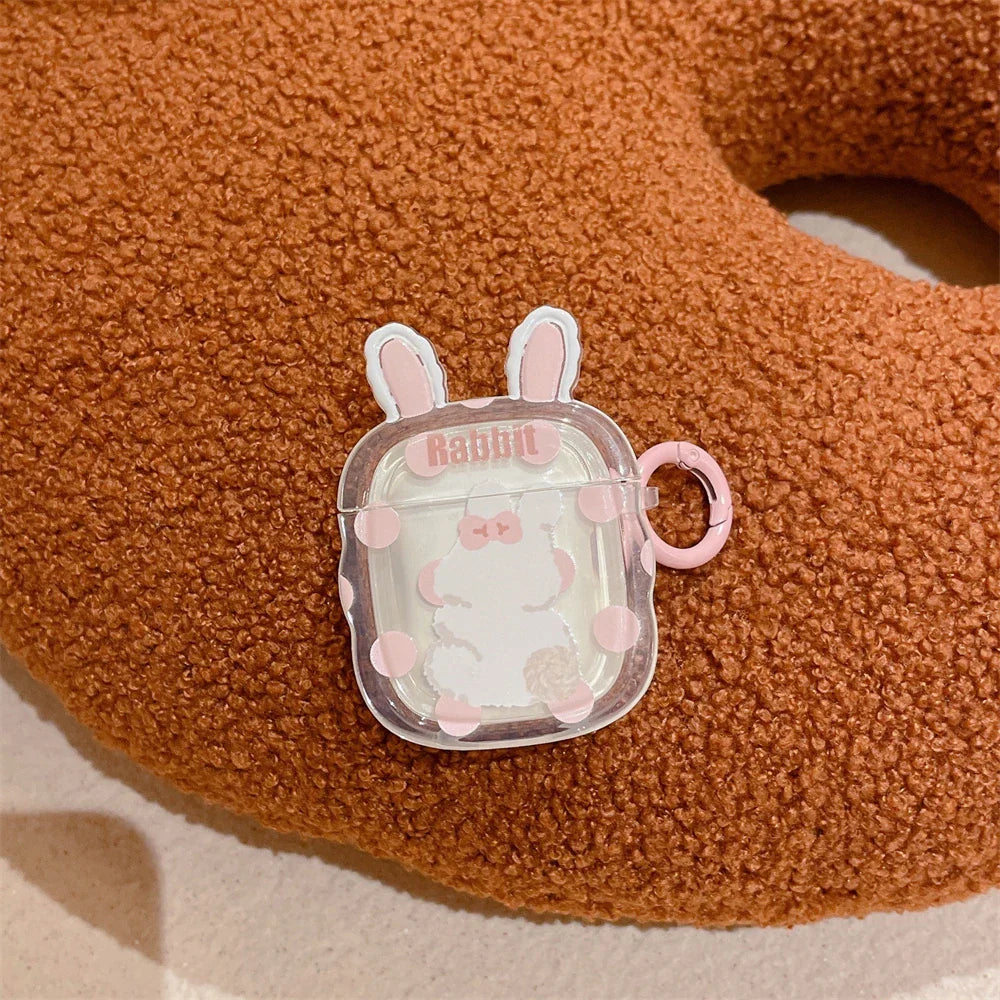 Bunny Ears Transparent AirPods Case