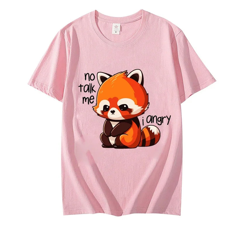 "No Talk Me I Angry" Red Panda T-Shirt