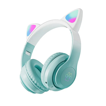 Cat Ears Gaming Headset with LED Lights