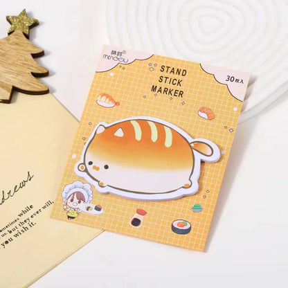 Cute Cat Loaf Sticky Notes