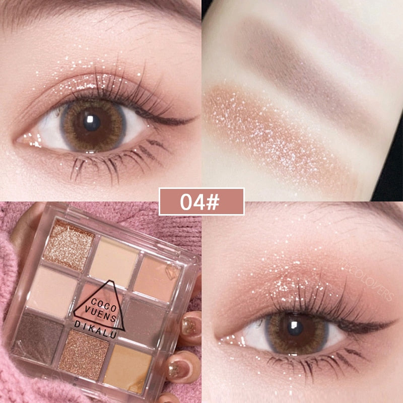 Nine-Color Eye Shadow Palette