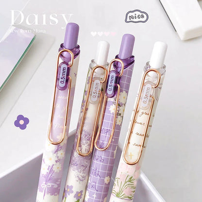 Purple Daisy Gel Pens