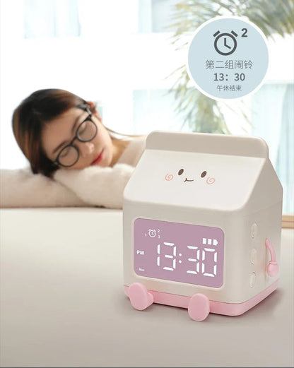 Cute Milk Carton Alarm Clock