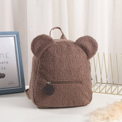 Small Fuzzy Bear Backpack