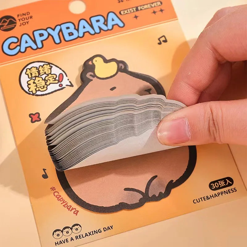 Cute Capybara Sticky Notes Set