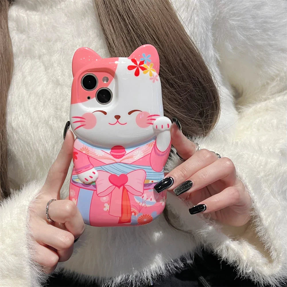 Kimono Cat iPhone Case