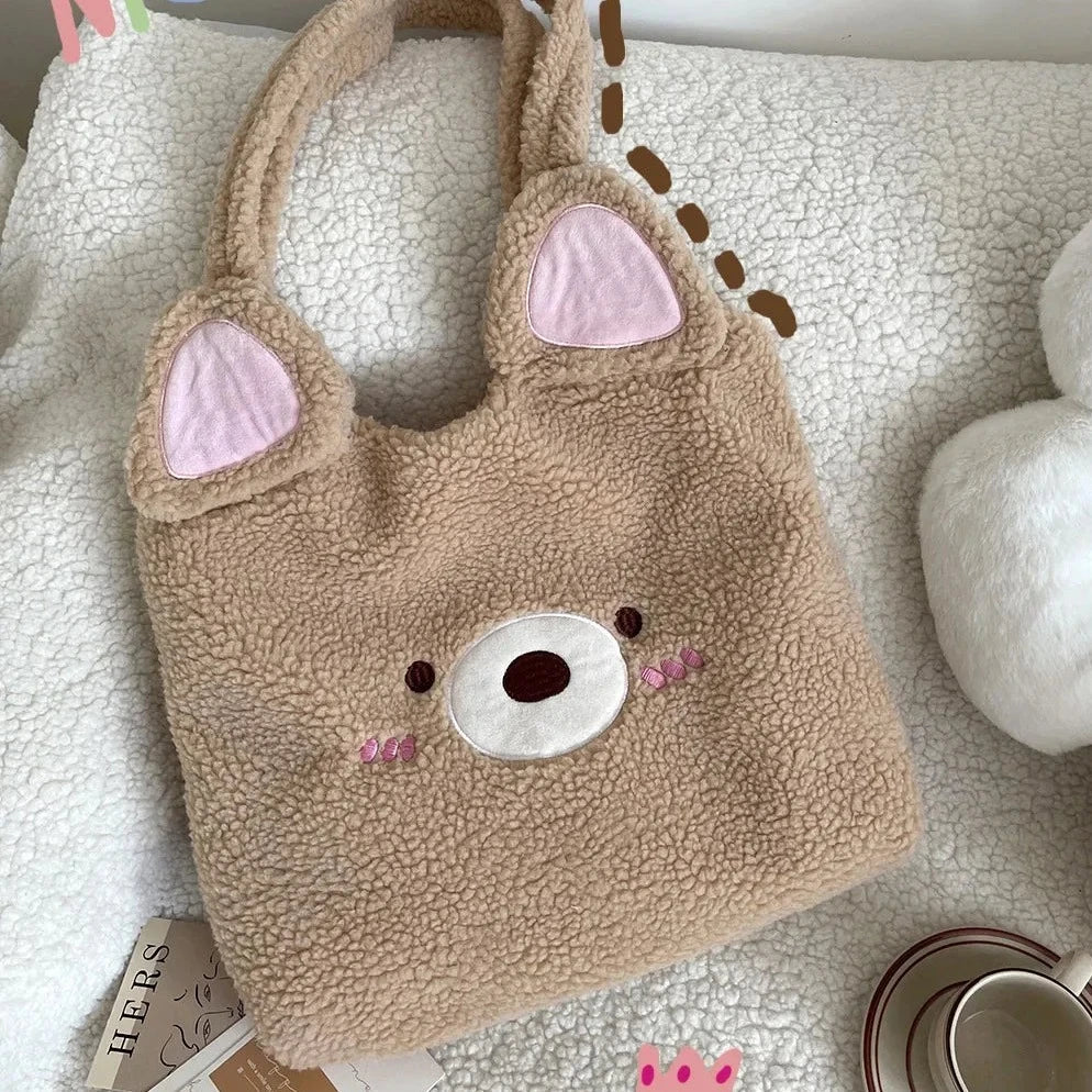 Kawaii Bunny & Bear Tote Bags