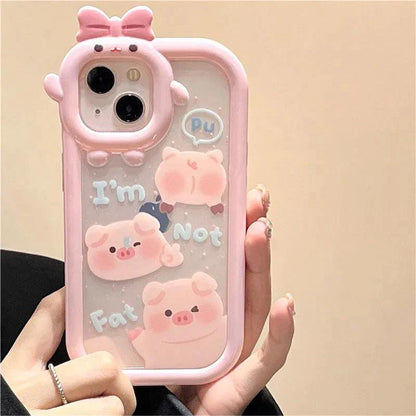 Kawaii Pigs iPhone Case