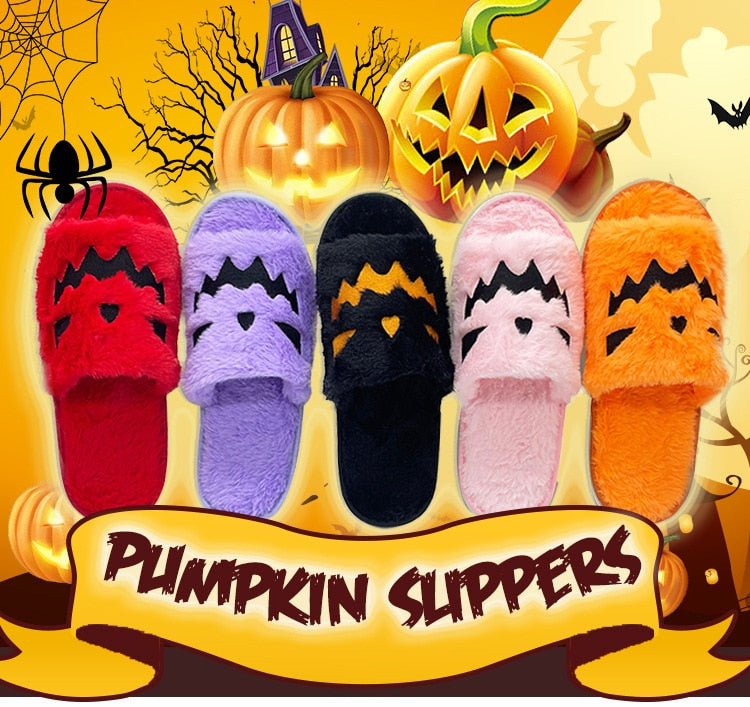 Halloween Pumpkin Slippers