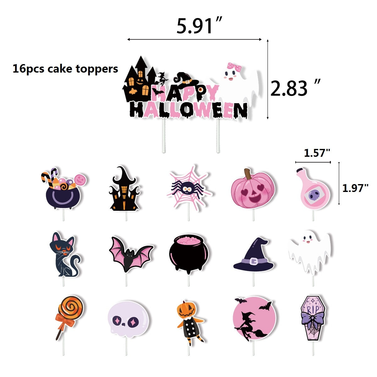 Halloween Cupcake Toppers