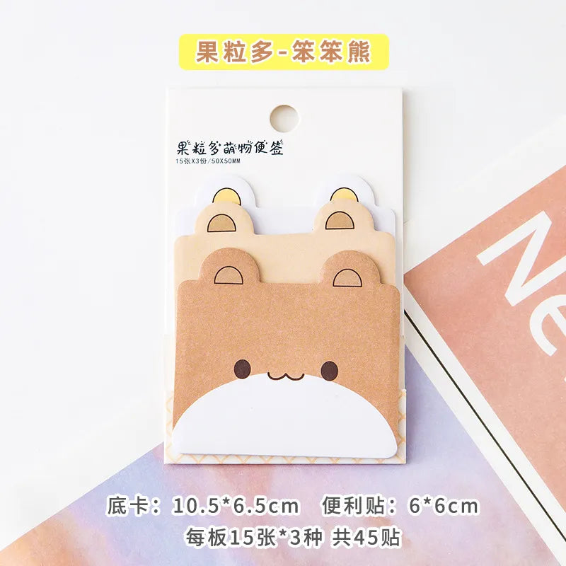 Kawaii Animal Sticky Notes