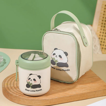 Round Panda Bento Box