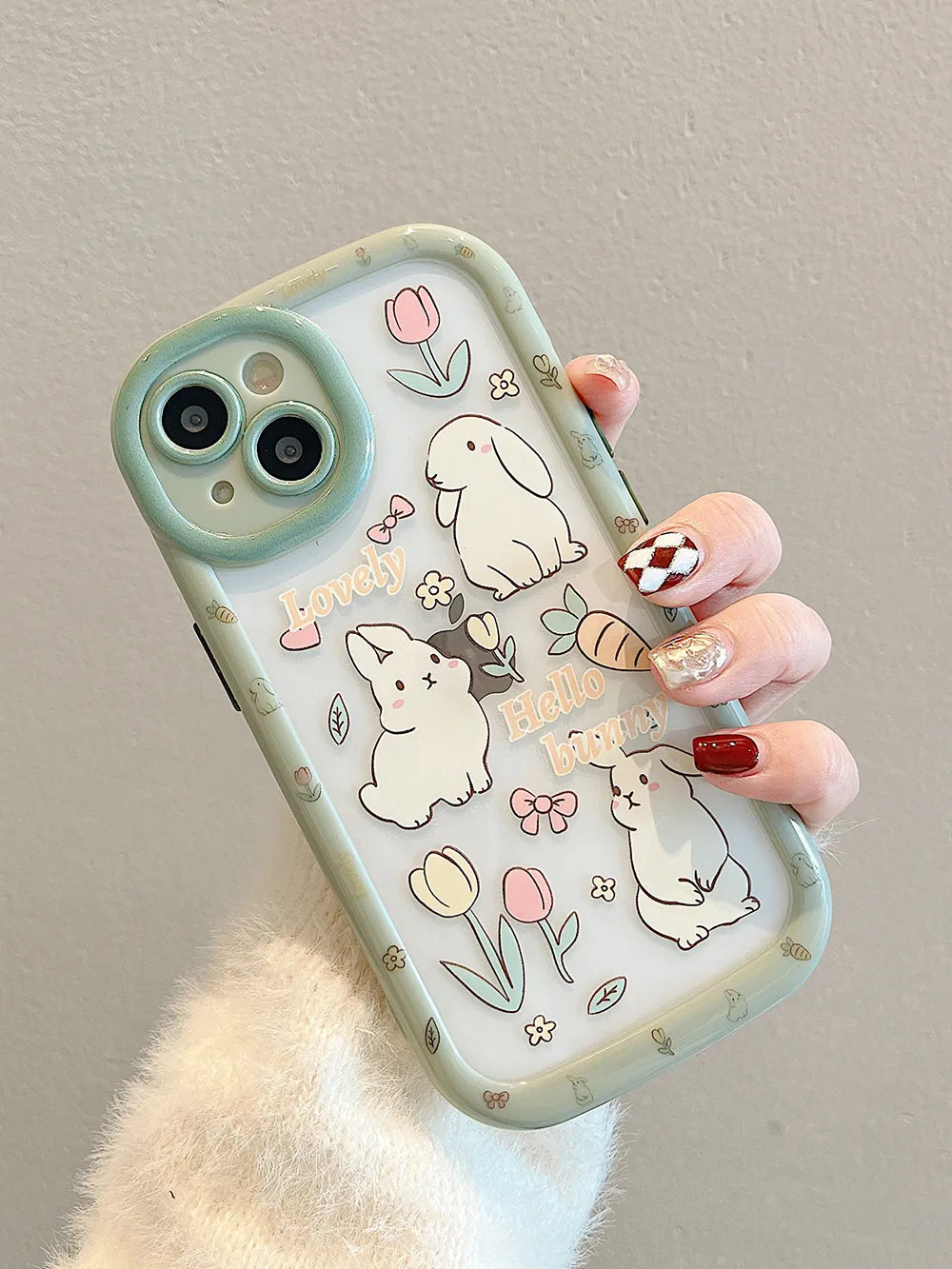 Tulip Bunnies iPhone Case