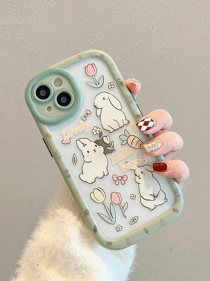 Tulip Bunnies iPhone Case