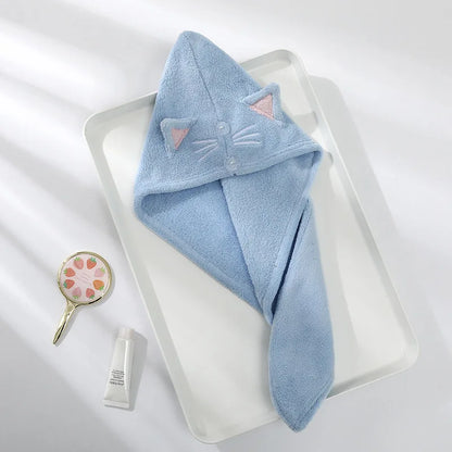 Kawaii Cat Ears Hair Towel